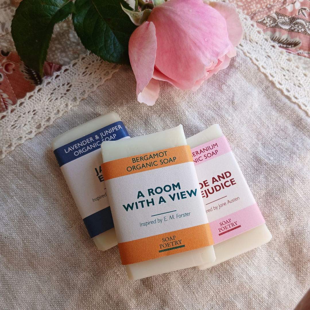 Book-Inspired Soap Sampler | 8 Mini Organic Soaps