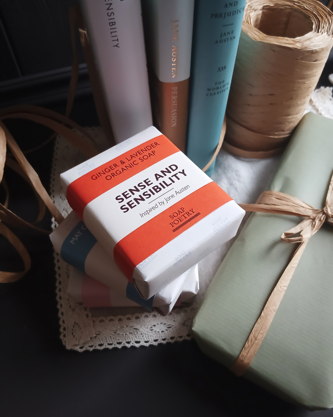 A Christmas Anthology of Soaps | Gift Set of 4 Book-Inspired Organic Soaps