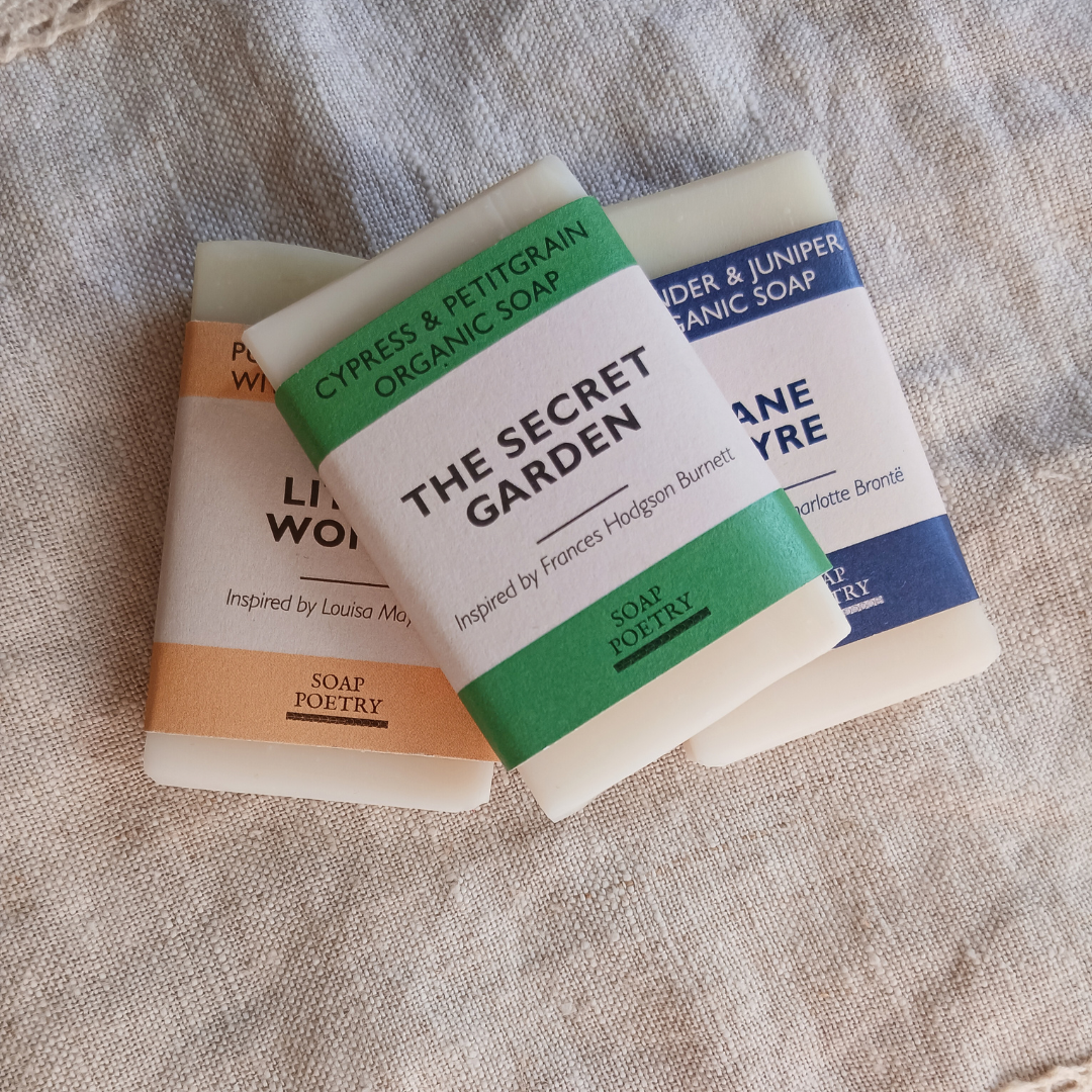 Book-Inspired Soap Sampler | 8 Mini Organic Soaps
