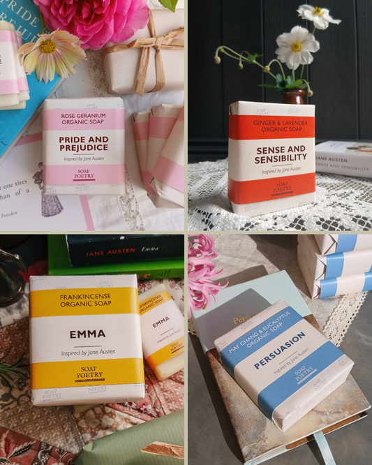 The Jane Austen Collection | Four Luxury Organic Soaps